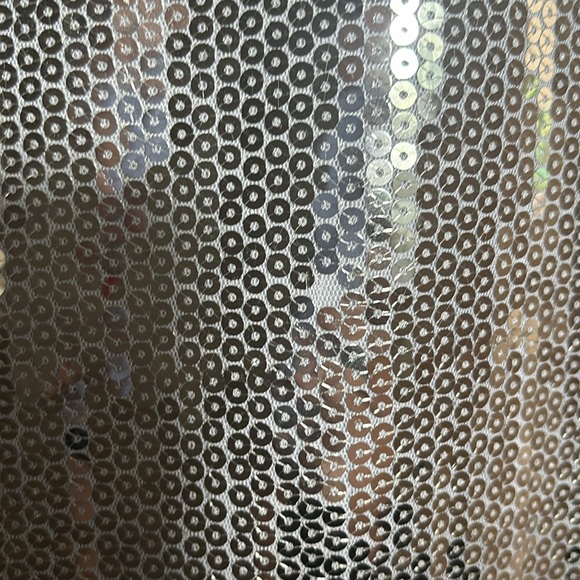 Wet Seal Women Silver Sequined Sparkly Dress - Large - Picture 3 of 7